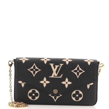 Louis Vuitton Felicie Pochette Bicolor Monogram Empreinte Giant