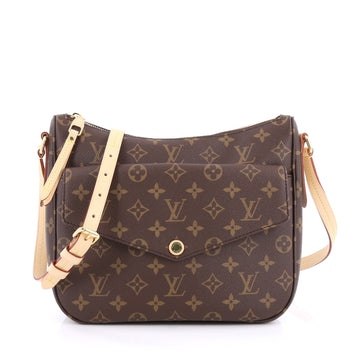 Louis Vuitton Mabillon Shoulder Bag Monogram Canvas Brown