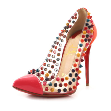 Christian Louboutin Women's Spike Me Pumps PVC and Leather