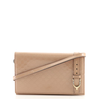 Gucci Nice Wallet on Strap Microguccissima Patent Mini