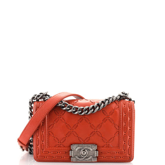 Chanel Whipstitch Embossed Flap Bag - Neutrals Shoulder Bags