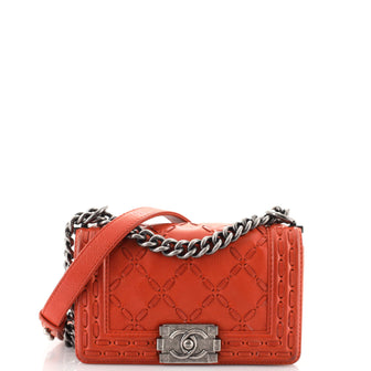 Chanel Paris-Dallas Boy Flap Bag Whipstitch Caviar Small