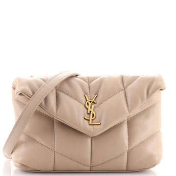 Saint Laurent LouLou Puffer Shoulder Bag Quilted Leather Mini
