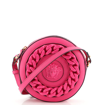 Versace La Medusa Round Camera Bag Leather Small