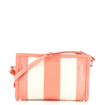 Balenciaga Bazar Crossbody Bag Striped Leather