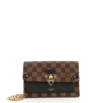 Louis Vuitton Vavin Chain Wallet NM Damier with Leather