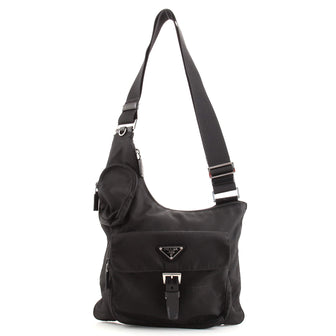 Prada Sling Messenger Bag Tessuto Medium