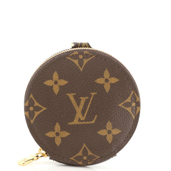Louis Vuitton Multi Pochette Accessoires Round Coin Purse Monogram Canvas  Brown