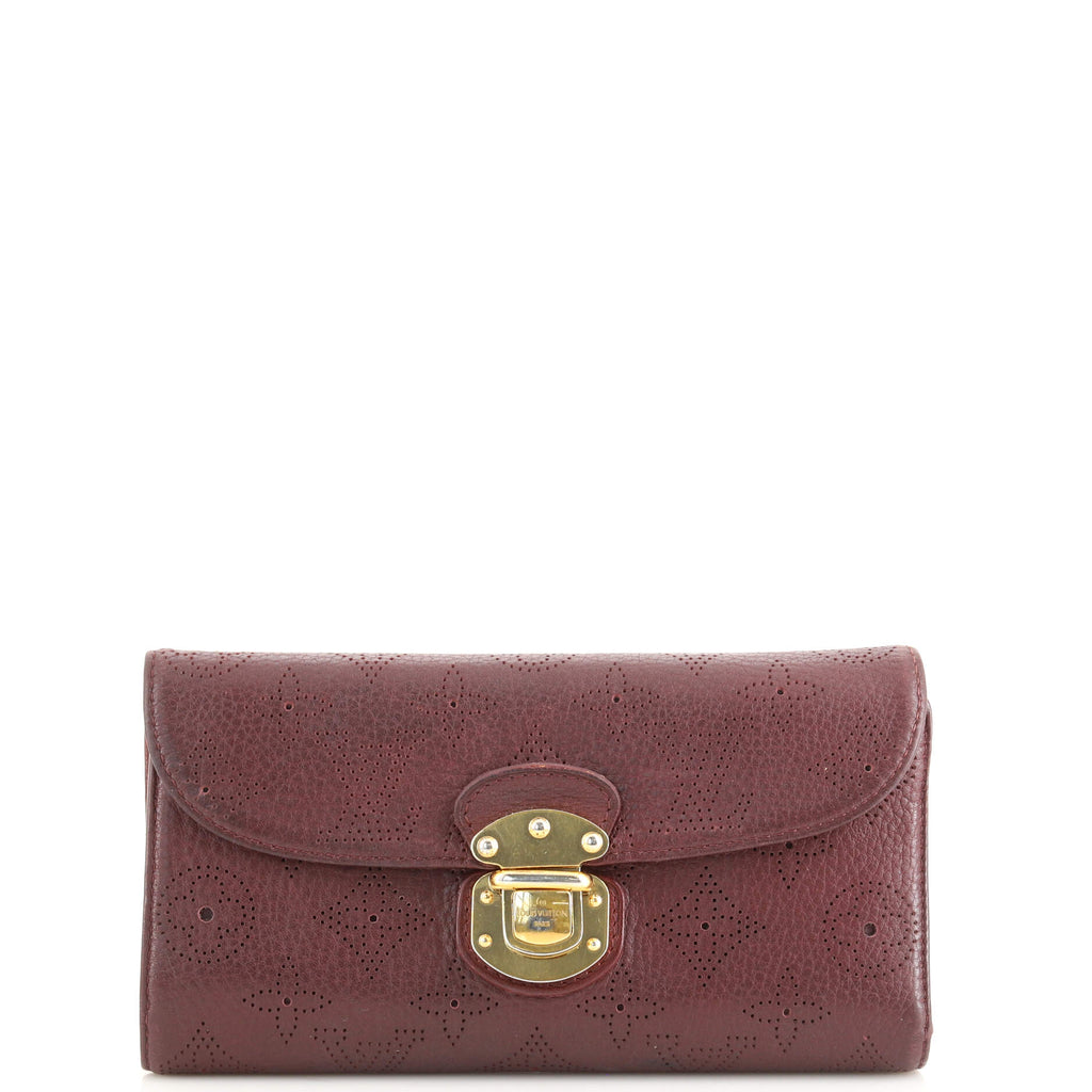 Louis Vuitton Amelia Wallet Mahina Leather Red 1724931