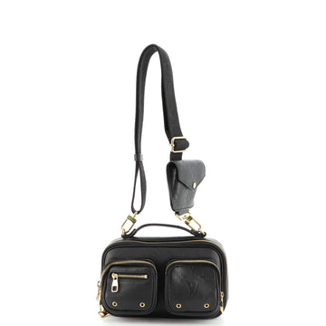 Louis Vuitton Utility Crossbody Bag Calfskin with Embossed Monogram Detail