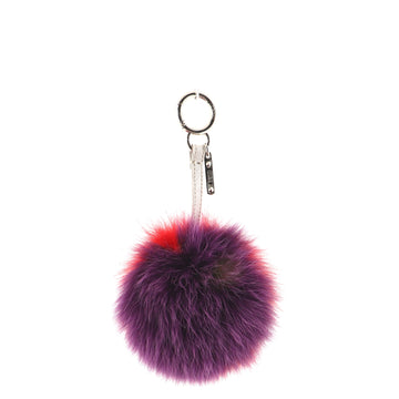 Fendi Pom Pom Bag Charm Fur