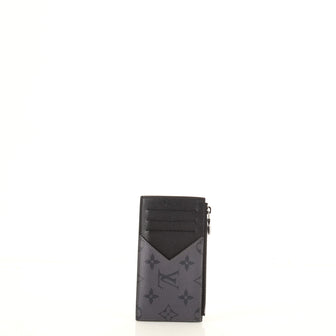 Louis+Vuitton+M69533+Monogram+Eclipse+Reverse+Canvas+Coin+Card+