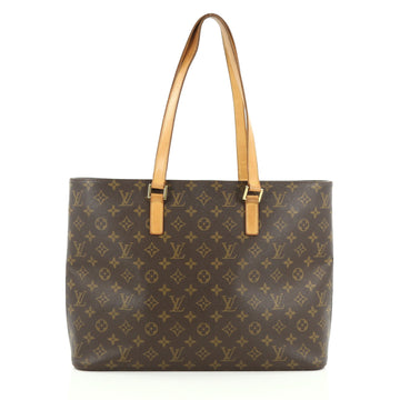 Louis Vuitton Luco Handbag Monogram Canvas Brown