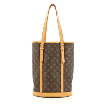 Louis Vuitton Bucket Bag Monogram Canvas GM Brown