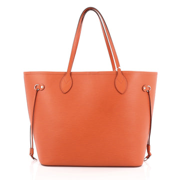 Louis Vuitton Neverfull Tote Epi Leather MM Orange