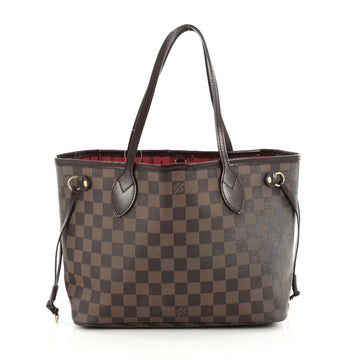 Louis Vuitton Neverfull Tote Damier PM Brown