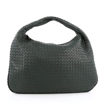 Bottega Veneta Veneta Hobo Intrecciato Nappa Large Green