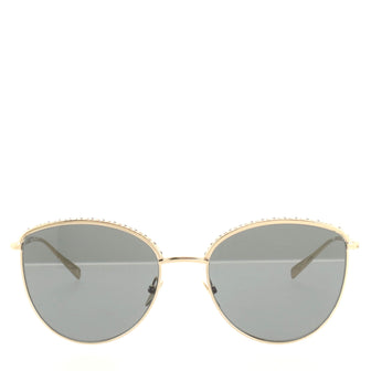 Chanel Pantos Round Sunglasses Metal