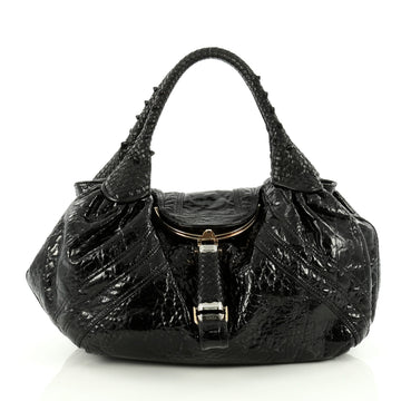 Fendi Spy Bag Patent Black
