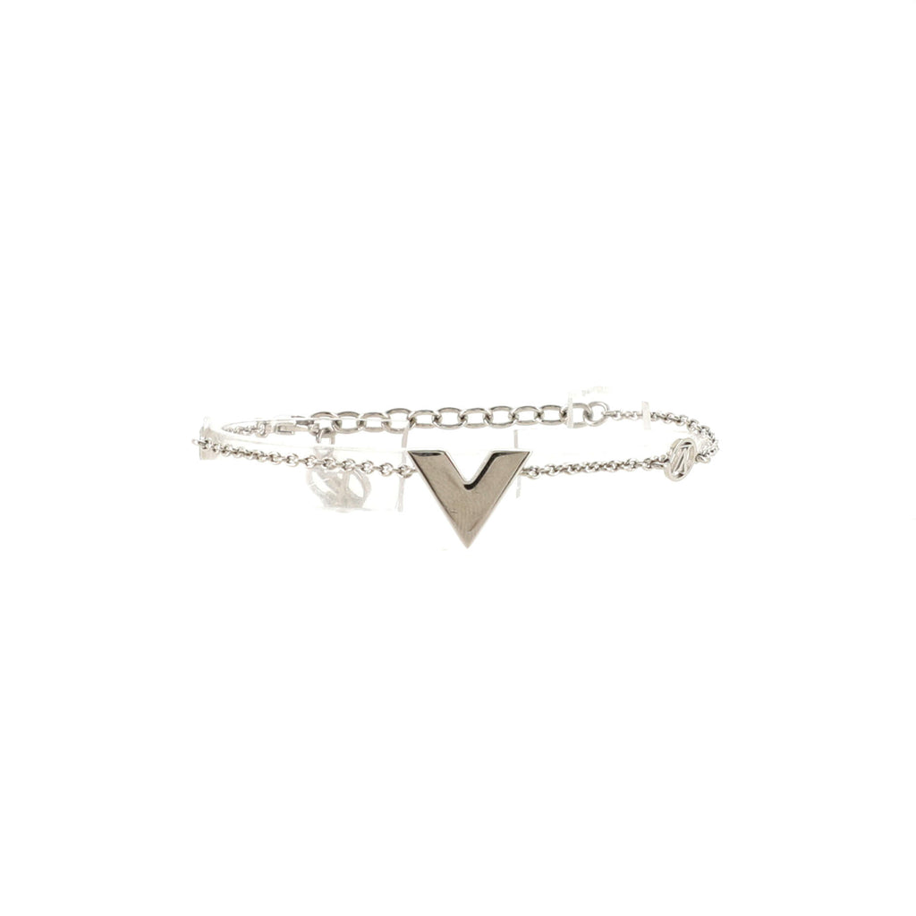 Louis Vuitton, Jewelry, Authentic Louis Vuitton Essential V Supple  Bracelet Silver