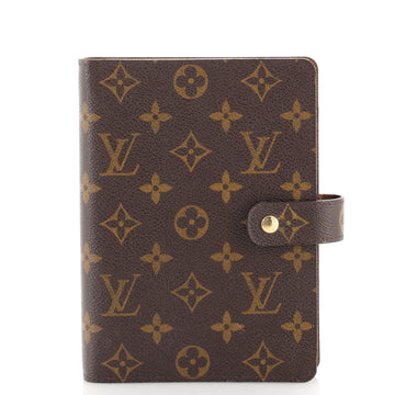 Louis Vuitton Ring Agenda Cover Monogram Canvas MM