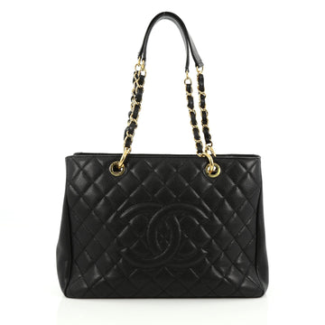 Chanel Grand Shopping Tote Quilted Caviar Black