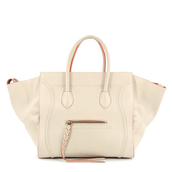 Celine Phantom Handbag Smooth Leather Medium Neutral