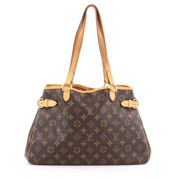 Louis Vuitton Batignolles Handbag Monogram Canvas Horizontal Brown