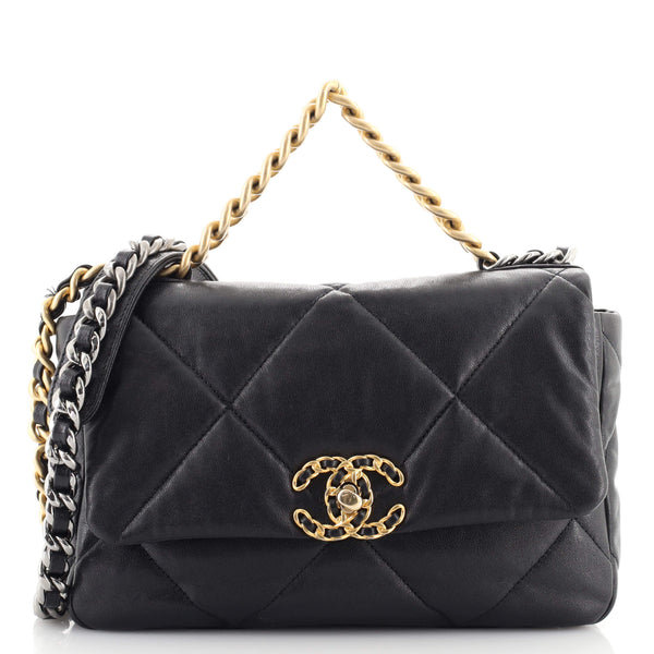CHANEL カバン Maxi hobo bag, Suede calfskin, lambskin & gold-tone metal , dark