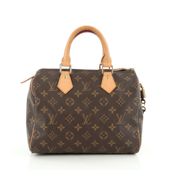 Louis Vuitton Speedy Handbag Monogram Canvas 25 Brown