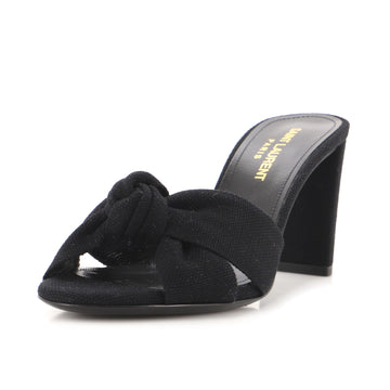 Saint Laurent Women's Bianca Mule Sandals Canvas