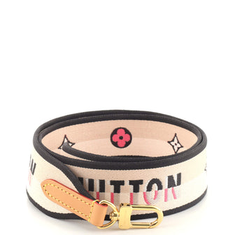 Louis Vuitton Logo Shoulder Strap Jacquard Wide