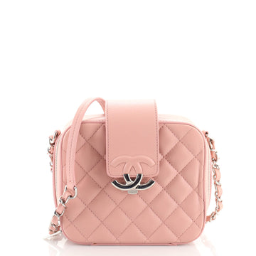 Chanel CC Box Camera Bag Quilted Lambskin Mini