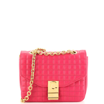 Celine C Bag Quilted Leather Small