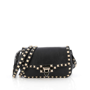 Valentino Rockstud Crossbody Bag Leather Mini Black