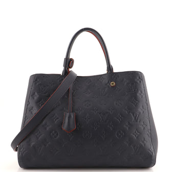 Louis Vuitton Montaigne Handbag Monogram Empreinte Leather GM