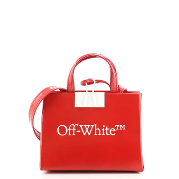 Off White Binder Clip Tote Printed Leather Baby