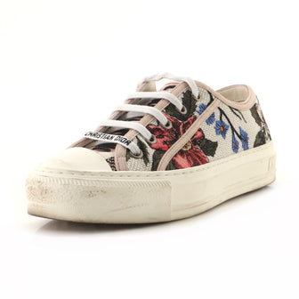 Christian Dior Women's Walk'N'Dior Sneakers Embroidered Canvas