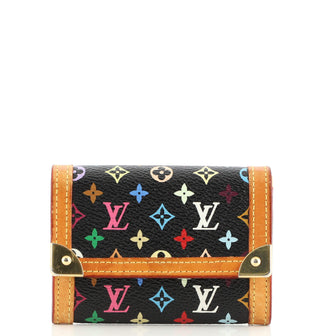 Louis Vuitton Porte-Monnaie Plat Coin Purse Monogram Multicolor