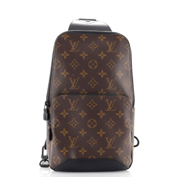 Louis Vuitton Avenue Sling Bag Macassar Monogram Canvas