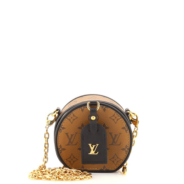 Louis Vuitton Boite Chapeau Necklace Bag Reverse Monogram Canvas