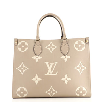 Louis Vuitton Bicolor Empreinte Monogram Giant Onthego MM Bag