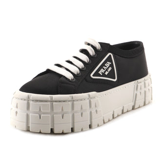 Prada Women's Double Wheel Platform Sneakers Nylon