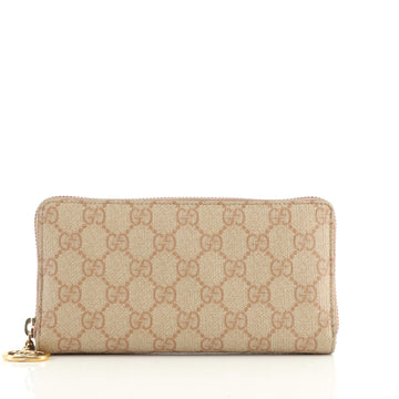 Gucci Zip Around Wallet GG Coated Canvas Long
