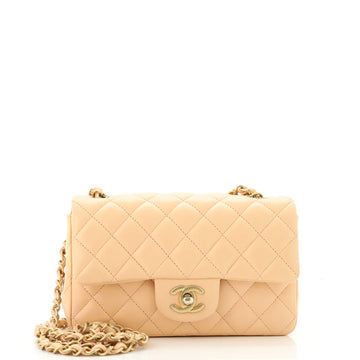 Chanel Classic Single Flap Bag Quilted Lambskin Mini