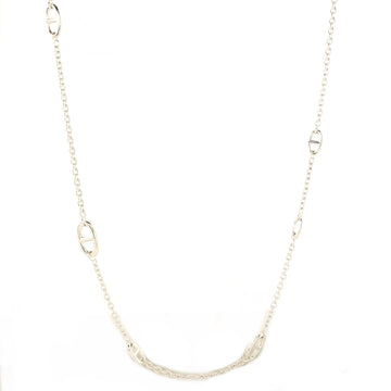 Hermes Farandole Long Necklace Sterling Silver 120
