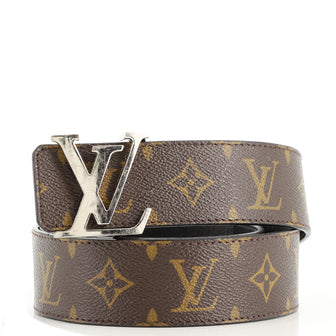 Louis Vuitton LV Initiales Reversible Belt Monogram Canvas and Leather Wide