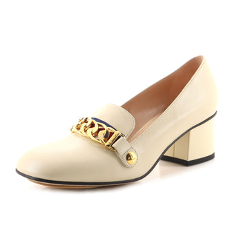 Gucci Women's Sylvie Chain Link Loafers Leather