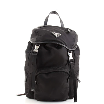 Prada Double Buckle Backpack Tessuto