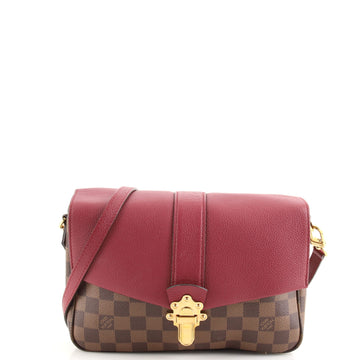 Louis Vuitton Clapton Handbag Damier and Leather PM